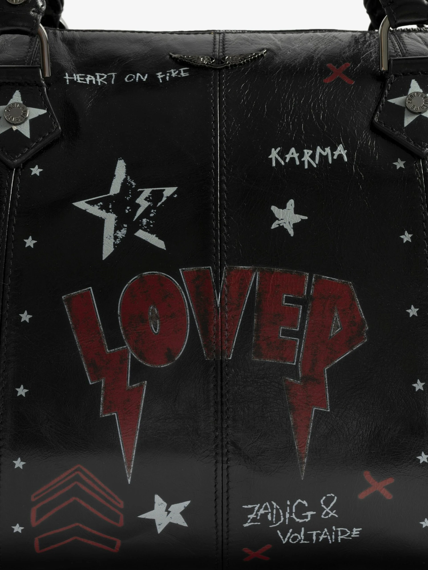 Zadig & Voltaire Sunny Medium Vibe Punk Bag Black 6 Zadig & Voltaire Sunny Medium Vibe Punk Bag Black - Image 4
