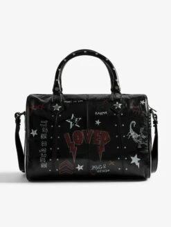 Zadig & Voltaire Sunny Medium Vibe Punk Bag Black