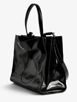Zadig & Voltaire Jack Vintage Patent Bag Black -Zadig & Voltaire Clothing LWBA04323 BLACK ADDI 3 6889d540a3d03