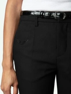 Zadig & Voltaire Rise Belt Black -Zadig & Voltaire Clothing LWBT00307 NOIR HOVER 669648043e5ce