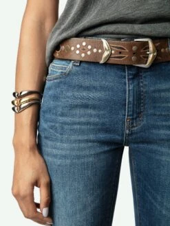 Zadig & Voltaire Jane Belt Heritage -Zadig & Voltaire Clothing LWBT00310 HERITAGE HOVER 6696480d5e780