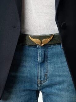 Zadig & Voltaire Reversible Rock Belt Record -Zadig & Voltaire Clothing LWBT01317 RECORD HOVER 67bef69cd1a8b