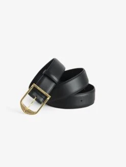 Zadig & Voltaire Rise Belt Noir -Zadig & Voltaire Clothing LWBT01337 NOIR ADDI 2 675abe5bac31a