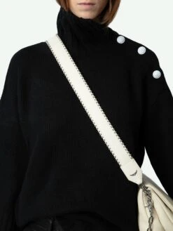 Zadig & Voltaire Studs Piping Shoulder Strap Flash -Zadig & Voltaire Clothing LWOG00003 FLASH ADDI 2 664c641f56e67