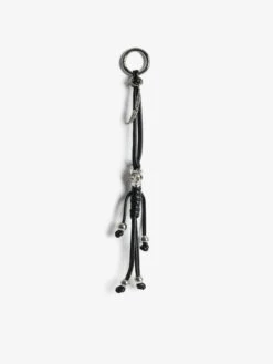 Zadig & Voltaire Skull Keyring Black