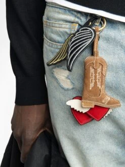 Zadig & Voltaire Rock Feather KeyRing Black -Zadig & Voltaire Clothing LWOG02277 BLACK HOVER 684851af9f146