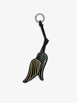 Zadig & Voltaire Rock Feather KeyRing Black