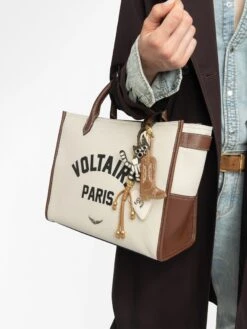 Zadig & Voltaire Tex Keyring Cognac 10 Zadig & Voltaire Tex Keyring Cognac -Zadig & Voltaire Clothing LWOG02279 COGNAC HOVER 684851c7989fd