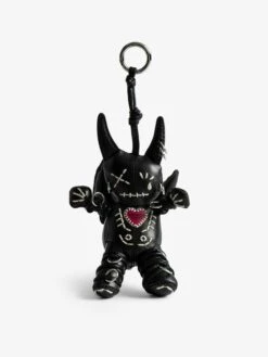Zadig & Voltaire Voodoo Devil Keyring Black
