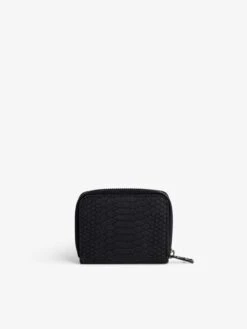 Zadig & Voltaire Mini ZV Soft Savage Wallet Black -Zadig & Voltaire Clothing LWSG01096 NOIR BACK 661901750587b