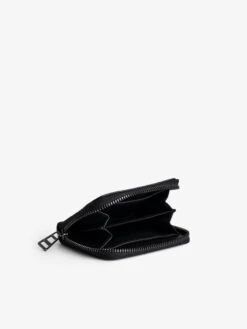 Zadig & Voltaire Mini ZV Soft Savage Wallet Black -Zadig & Voltaire Clothing LWSG01096 NOIR HOVER