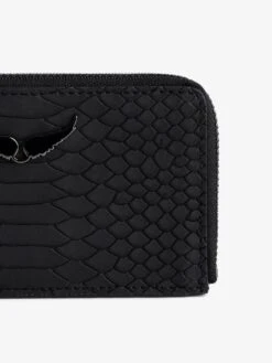 Zadig & Voltaire ZV Soft Savage Card Case Black -Zadig & Voltaire Clothing LWSG01107 NOIR ADDI 1