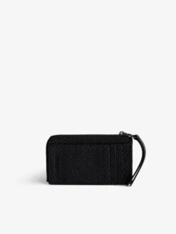 Zadig & Voltaire ZV Soft Savage Card Case Black -Zadig & Voltaire Clothing LWSG01107 NOIR BACK 661900cfd4da2
