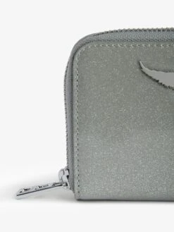 Zadig & Voltaire Mini ZV Infinity Patent Coin Purse Silver -Zadig & Voltaire Clothing LWSG01190 SILVER ADDI 1