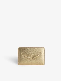 Zadig & Voltaire ZV Pass Card Holder Gold