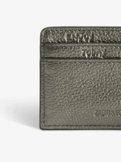 Zadig & Voltaire ZV Pass Card Holder Gun -Zadig & Voltaire Clothing LWSG01267 GUN HOVER 671f970659eac