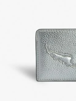 Zadig & Voltaire ZV Pass Card Holder Silver -Zadig & Voltaire Clothing LWSG01267 SILVER ADDI 1 666c3601d3548