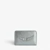 Zadig & Voltaire ZV Pass Card Holder Silver -Zadig & Voltaire Clothing LWSG01267 SILVER PACKSHOT 666c36a36b725