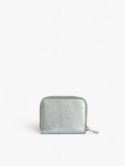 Zadig & Voltaire Mini ZV Coin Purse Silver -Zadig & Voltaire Clothing LWSG01268 SILVER BACK 666c36b6b29b4