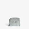 Zadig & Voltaire Mini ZV Coin Purse Silver -Zadig & Voltaire Clothing LWSG01268 SILVER PACKSHOT 666c35c3b327e
