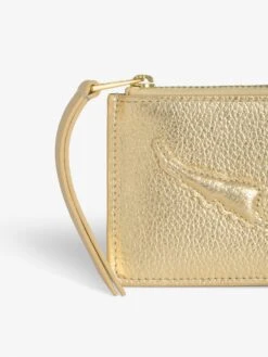 Zadig & Voltaire ZV Card Card Holder Gold -Zadig & Voltaire Clothing LWSG01269 GOLD ADDI 1 666c35d7cf49f