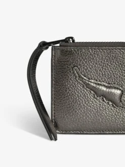 Zadig & Voltaire ZV Card Card Holder Gun -Zadig & Voltaire Clothing LWSG01269 GUN ADDI 2 671f96ccd0a3d