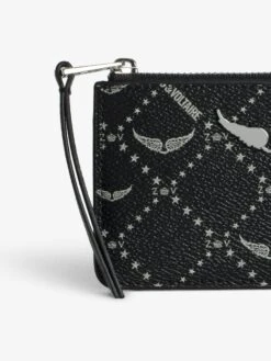 Zadig & Voltaire ZV Card Monogram Card Holder Black -Zadig & Voltaire Clothing LWSG03642 BLACK ADDI 1 67ae173757a7f