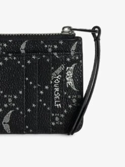 Zadig & Voltaire ZV Card Monogram Card Holder Black -Zadig & Voltaire Clothing LWSG03642 BLACK HOVER 67ae17b1e5375