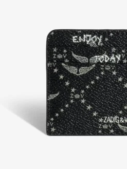 Zadig & Voltaire ZV Pass Monogram Card Holder Black 8 Zadig & Voltaire ZV Pass Monogram Card Holder Black -Zadig & Voltaire Clothing LWSG03645 BLACK ADDI 1 67ae17f39db70