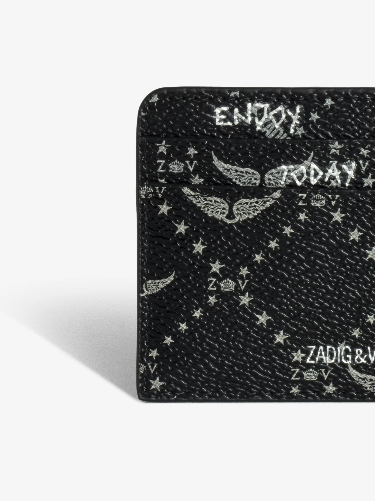 Zadig & Voltaire ZV Pass Monogram Card Holder Black 5 Zadig & Voltaire ZV Pass Monogram Card Holder Black - Image 3