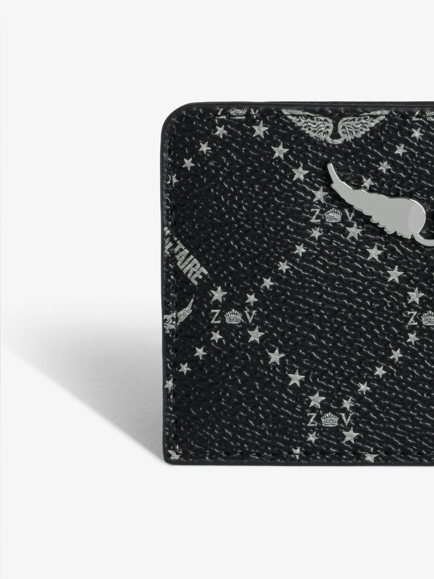 Zadig & Voltaire ZV Pass Monogram Card Holder Black 6 Zadig & Voltaire ZV Pass Monogram Card Holder Black - Image 4