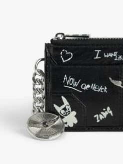 Zadig & Voltaire Sunny Card Holder Noir -Zadig & Voltaire Clothing LWSG03654 NOIR ADDI 1 673dbdda50d6f