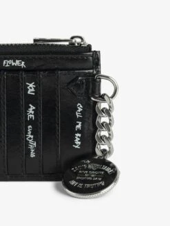Zadig & Voltaire Sunny Card Holder Noir -Zadig & Voltaire Clothing LWSG03654 NOIR HOVER 673dbeb31ecb2