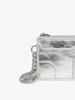 Zadig & Voltaire Sunny Card Cardholder Vintage Metal Silver -Zadig & Voltaire Clothing LWSG03673 SILVER HOVER 680a2dced761e