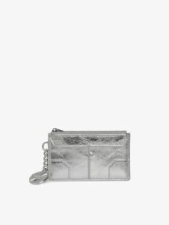 Zadig & Voltaire Sunny Card Cardholder Vintage Metal Silver