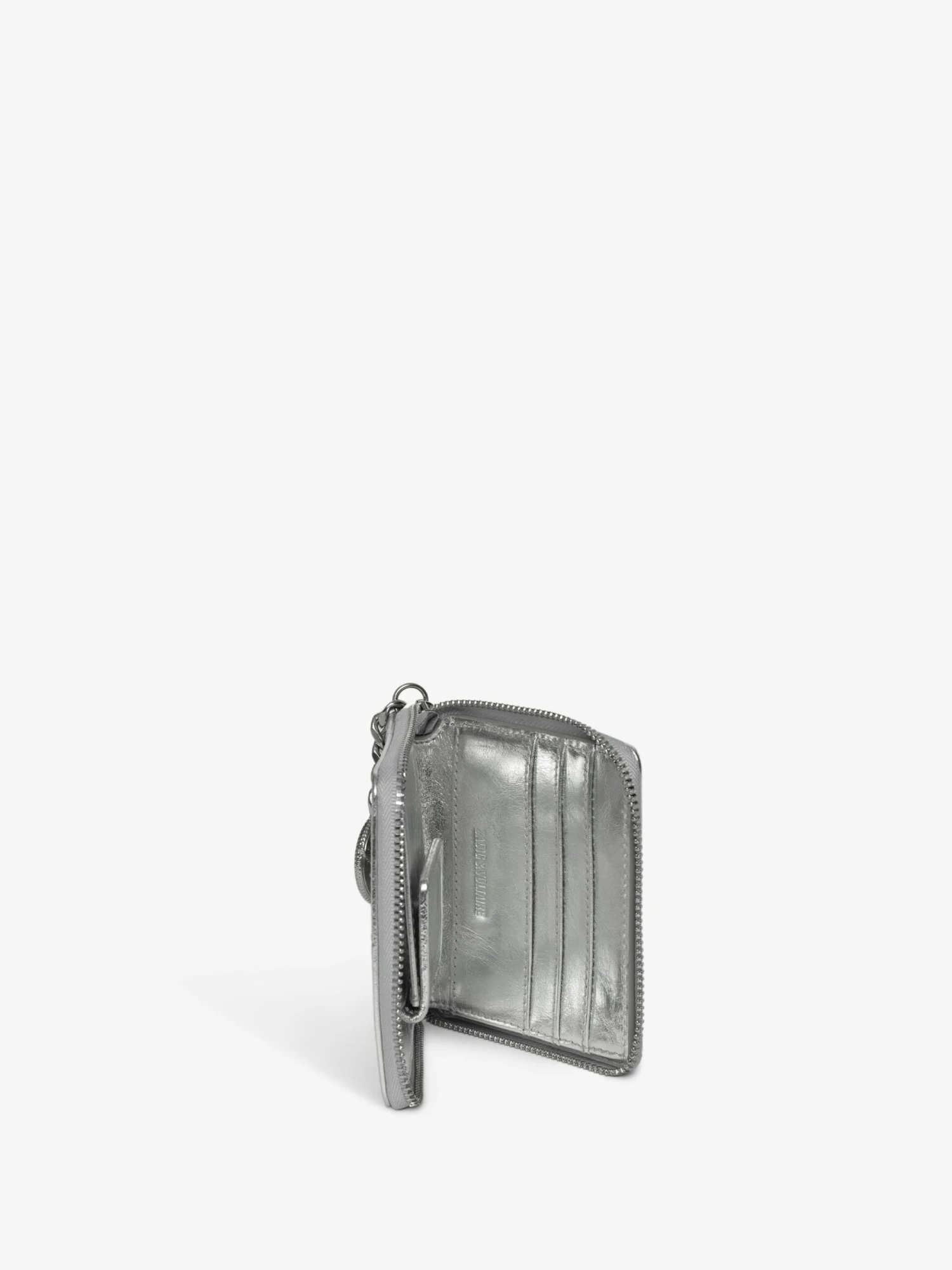 Zadig & Voltaire Sunny Mini Vintage Metal Wallet Silver 6 Zadig & Voltaire Sunny Mini Vintage Metal Wallet Silver - Image 4