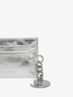 Zadig & Voltaire Sunny Pass Vintage Metal Card Holder Silver -Zadig & Voltaire Clothing LWSG03675 SILVER ADDI 1 680a2e4305fbc