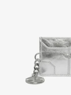 Zadig & Voltaire Sunny Pass Vintage Metal Card Holder Silver -Zadig & Voltaire Clothing LWSG03675 SILVER HOVER 680a2df52a01d