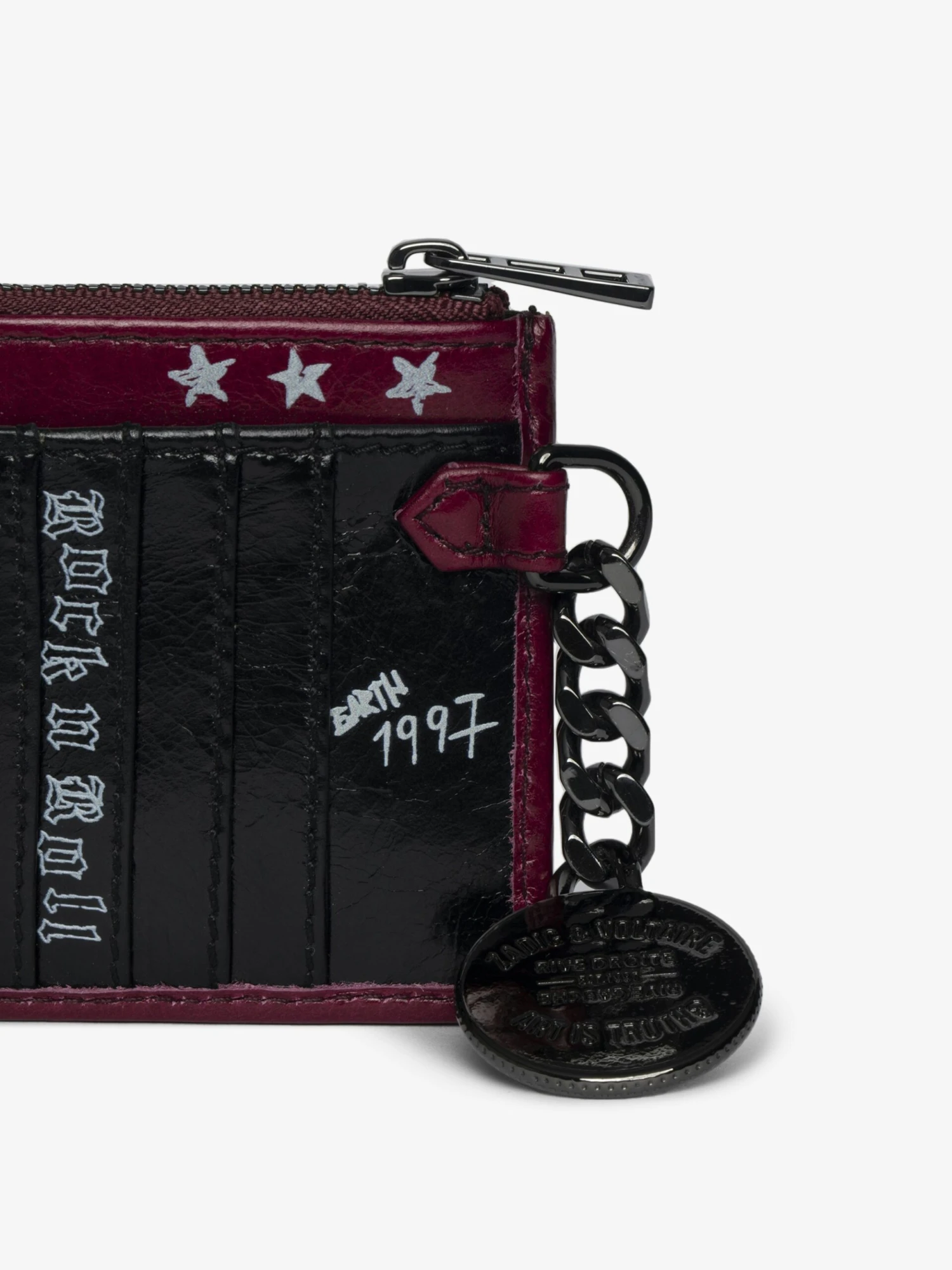 Zadig & Voltaire Sunny Card Punk Card Holder Black 5 Zadig & Voltaire Sunny Card Punk Card Holder Black - Image 3