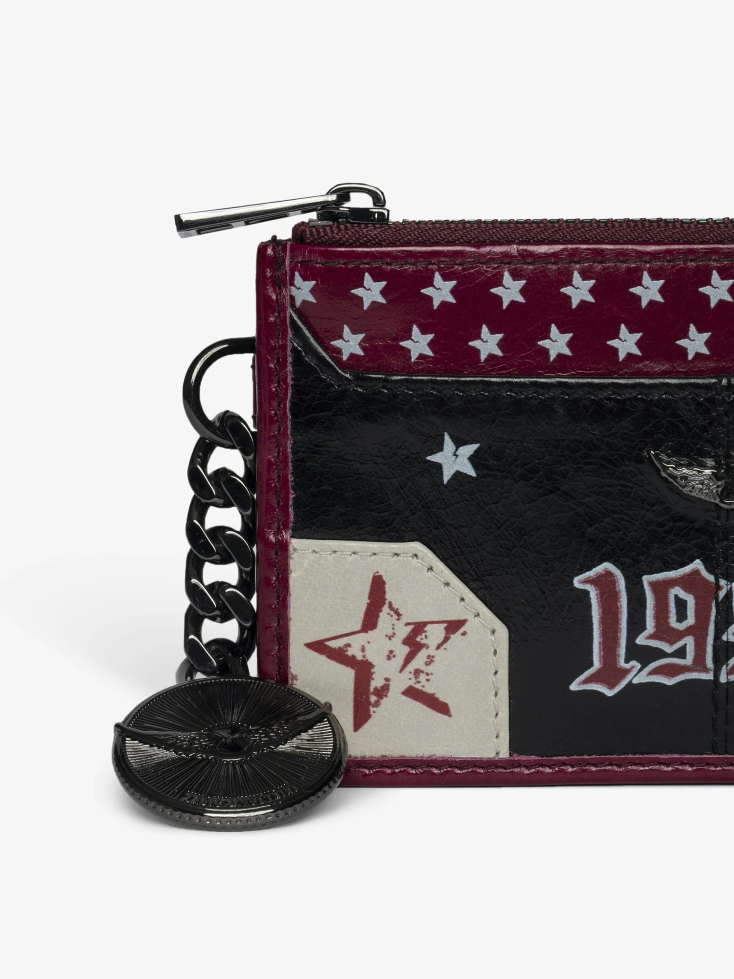 Zadig & Voltaire Sunny Card Punk Card Holder Black 6 Zadig & Voltaire Sunny Card Punk Card Holder Black - Image 4