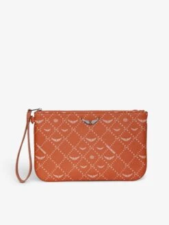 Zadig & Voltaire Z Pouch Monogram Pouch Flame