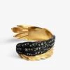 Zadig & Voltaire Rock Feather Spread Your Wings Bracelet Old Gold