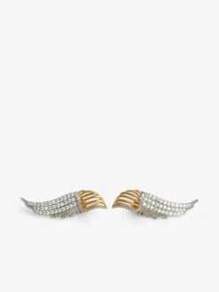Zadig & Voltaire Rock Over Earrings Matt Gold
