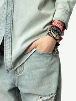 Zadig & Voltaire Woven Zadig Bracelet Power 12 Zadig & Voltaire Woven Zadig Bracelet Power -Zadig & Voltaire Clothing OWJW01721 POWER ADDI 5 67039486e24fb