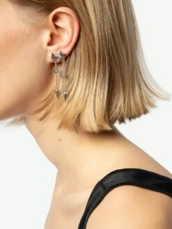 Zadig & Voltaire Rock Star Earrings Shiny Silver -Zadig & Voltaire Clothing OWJW01728 SHINY SILVER HOVER 6703956b46993