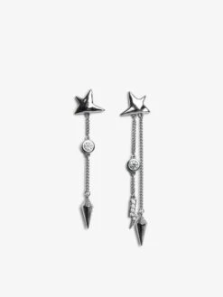 Zadig & Voltaire Rock Star Earrings Shiny Silver