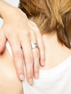 Zadig & Voltaire Rock Star Strass Ring Shiny Silver -Zadig & Voltaire Clothing OWJW01772 SHINY SILVER ADDI 3 687a59c46b345