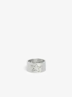 Zadig & Voltaire Rock Star Strass Ring Shiny Silver