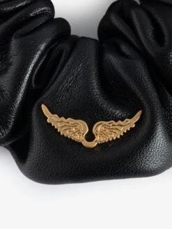 Zadig & Voltaire Chouchou Hair Scrunchie Black -Zadig & Voltaire Clothing OWLI00004 NOIR HOVER