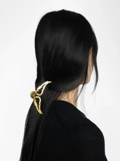 Zadig & Voltaire Rock Hair Hair Clip Old Gold -Zadig & Voltaire Clothing OWLI01079 OLD GOLD HOVER 685d22e701570